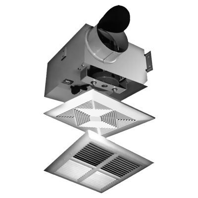 Bathroom Fan | Model: B-60 (68CFM 2.5Sones 0.10S.P)