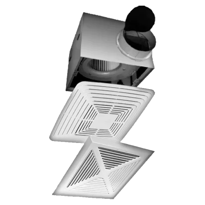 Bathroom Fan | Model: CF-170-2 (Two speed) (140CFM 2.5Sones 0.10S.P) (High Speed Only)