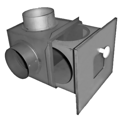 Reversomatic Lint Trap LT90-45 (5” Dia. Outlet) Reversomatic