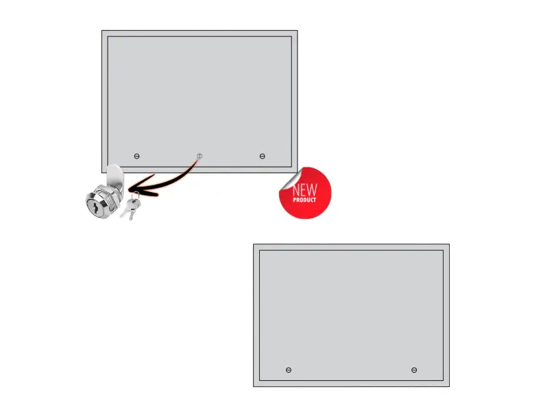 This images is the combination of both access door and access door with lock & key