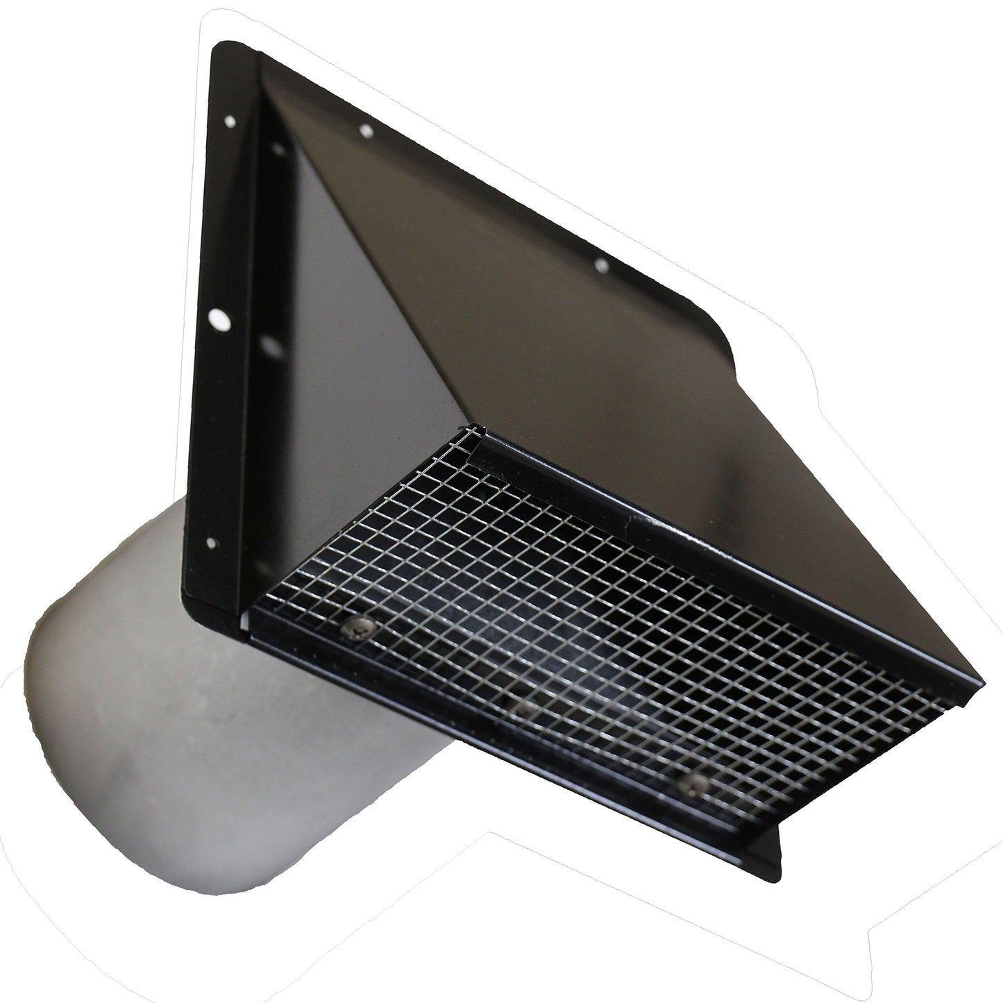 Reversomatic 4" Heavy Duty Exhaust Wall Cap with Damper and Bird Screen